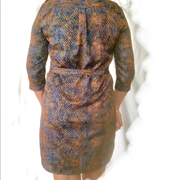 Moda international(Victoria Secret) shirt dress, blue/orange - Picture 5 of 8